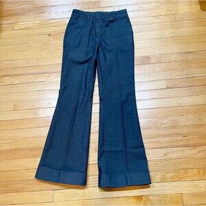 Piazza Sempione Women Flare Trouser Jeans Size IT 44 US 8 Hem Cuffed Office EUC
